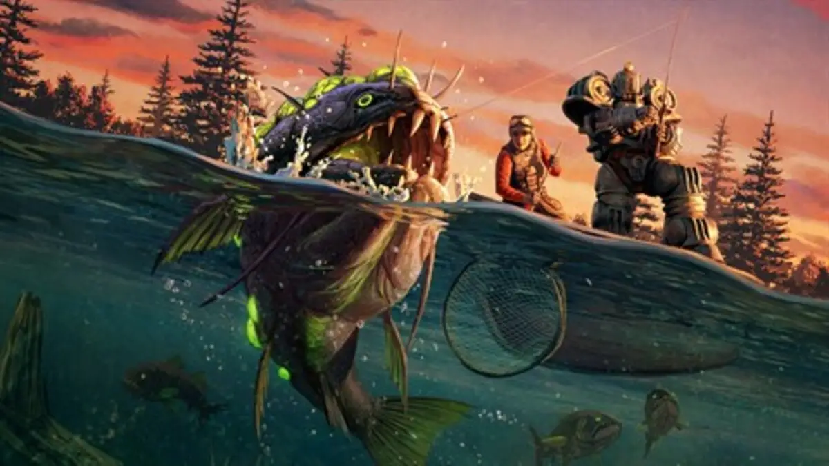 Promotional artwork for Gone Fission used on the Fallout Patch notes news guide.