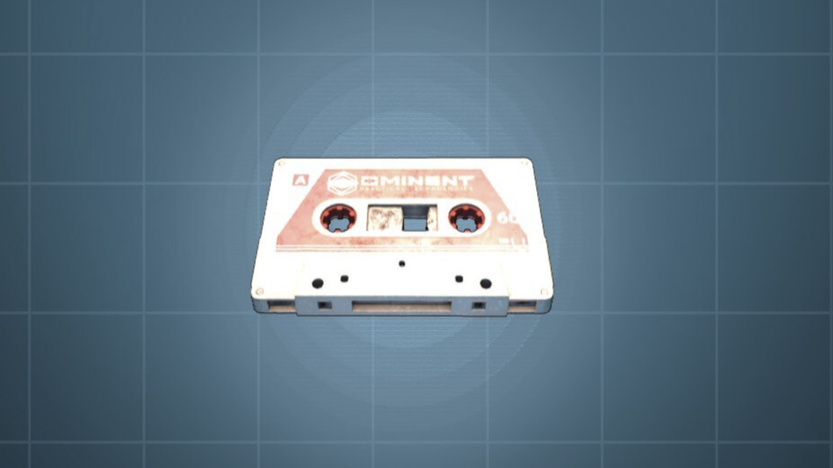 Listening to a cassette tape in Grounded 2.