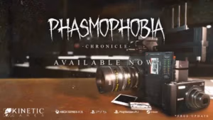 The promotional artwork for Phasmophobia Chronicle used for Phasmophobia Trello link, Discord, and More guide.