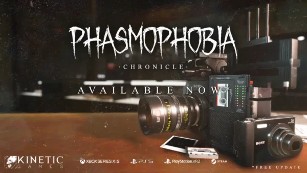 The promotional artwork for Phasmophobia Chronicle used for Phasmophobia Trello link, Discord, and More guide.