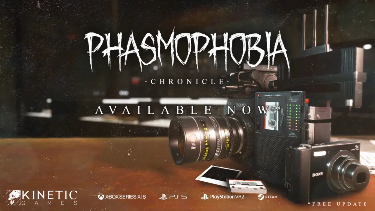 The promotional artwork for Phasmophobia Chronicle used for Phasmophobia Trello link, Discord, and More guide.