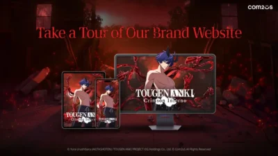 The official website for TOUGEN ANKI: Crimson Inferno released.