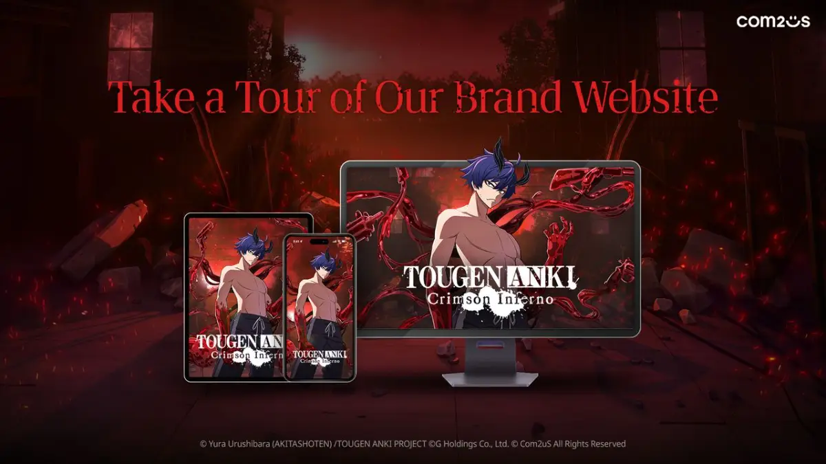 The official website for TOUGEN ANKI: Crimson Inferno released.
