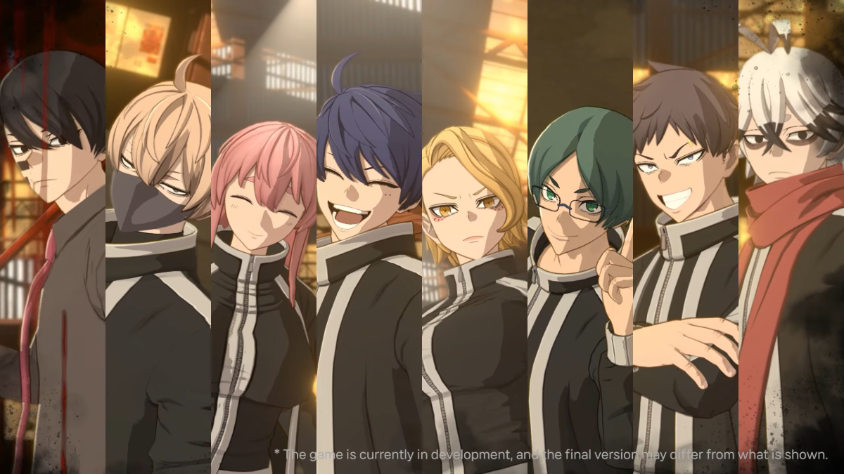 Characters from the newly announced game called Tougen Anki Crimson Inferno shown in the trailer.