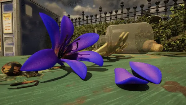 In-game screenshot of a Hasta Plant used for Where to Get Flower Petals in Grounded 2.