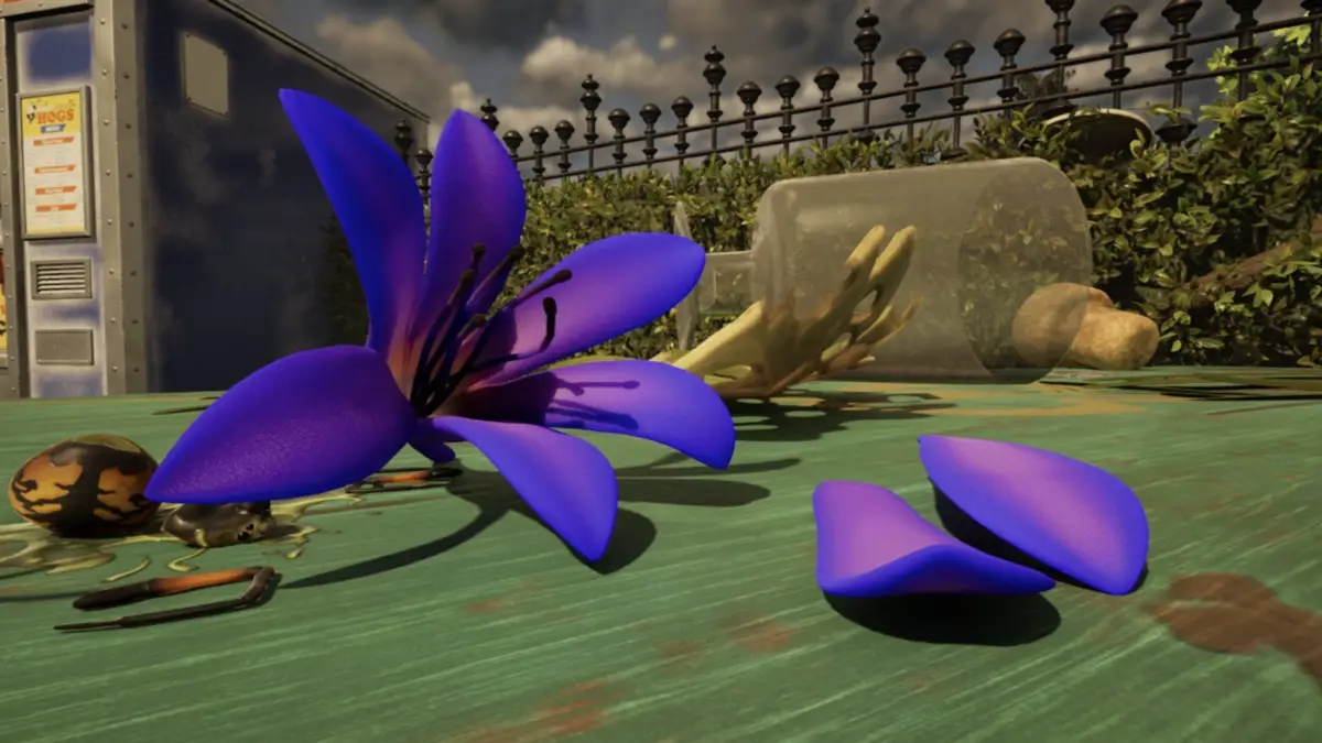 In-game screenshot of a Hasta Plant used for Where to Get Flower Petals in Grounded 2.