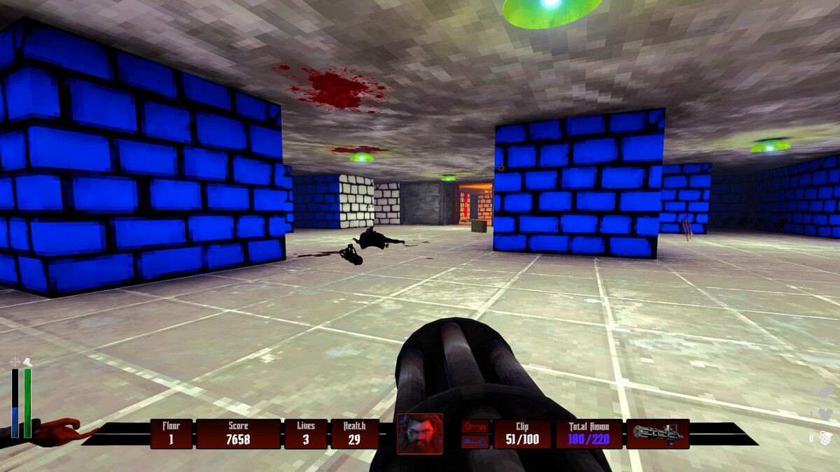 Blue Level from Level 9 in Darkenstein 3-D