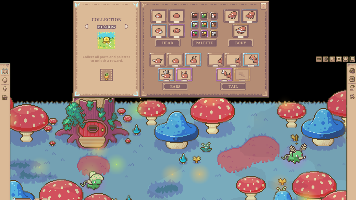 Looking at the trait collection screen in Whimside for the review