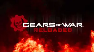 Gears of War Reloaded title screen from the game's opening cinematic used as featured image in the review.