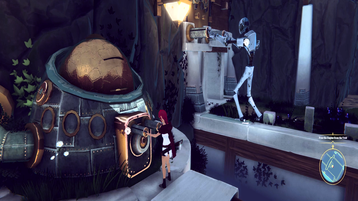 Screenshot of Lili and Sadi solving a Puzzle at the Mine in Aletheia The Wrath used as an h2 image for review.
