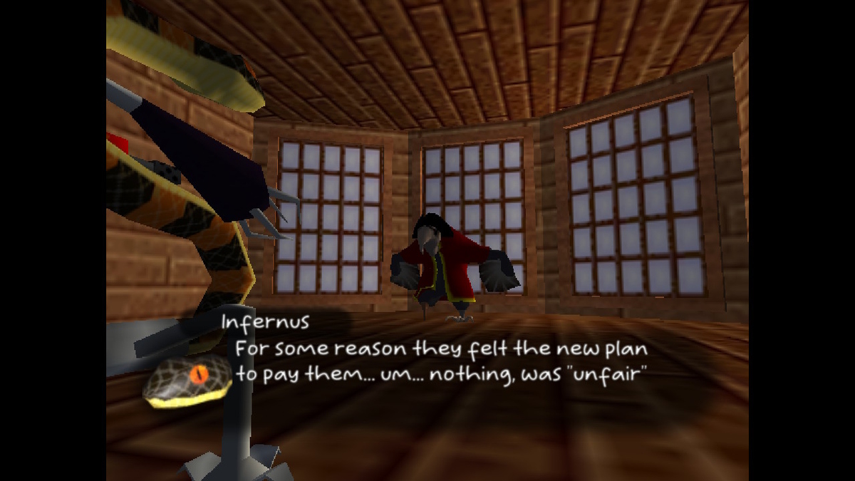 Infernus and Hookbeak in Hop n Marty