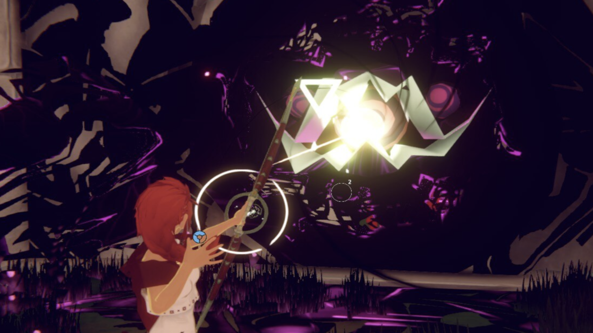 In-game screenshot of Lili Fighting a Void Creature in Altheia The Wrath of Aferi,