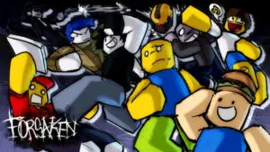 Promotional artwork from the Roblox game page used as feature image in Forsaken Roblox Trello Link