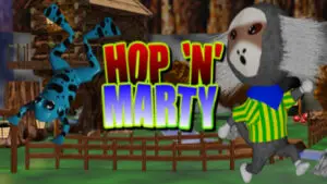 Promotional artwork from the Steam store page used as featured image for Hop 'n' Marty Review
