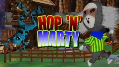 Promotional artwork from the Steam store page used as featured image for Hop 'n' Marty Review