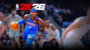 Promotional artwork from the Steam store game used as the featured image for NBA 2K26 Review.