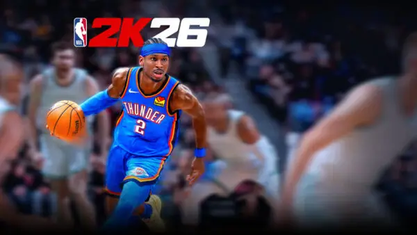 Promotional artwork from the Steam store game used as the featured image for NBA 2K26 Review.