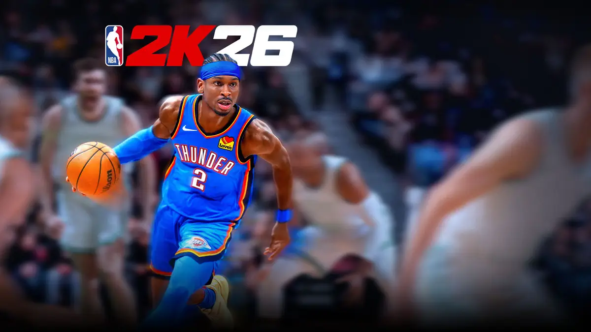 Promotional artwork from the Steam store game used as the featured image for NBA 2K26 Review.