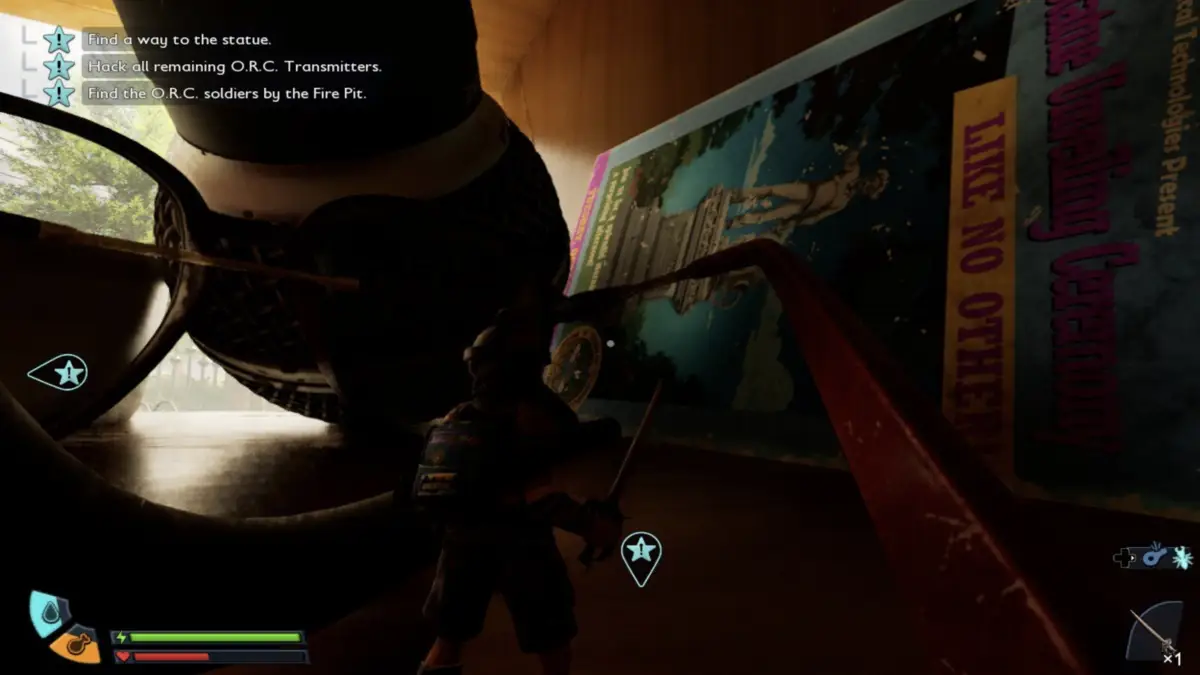 Step 11 - Climbing the red glasses in Grounded 2.