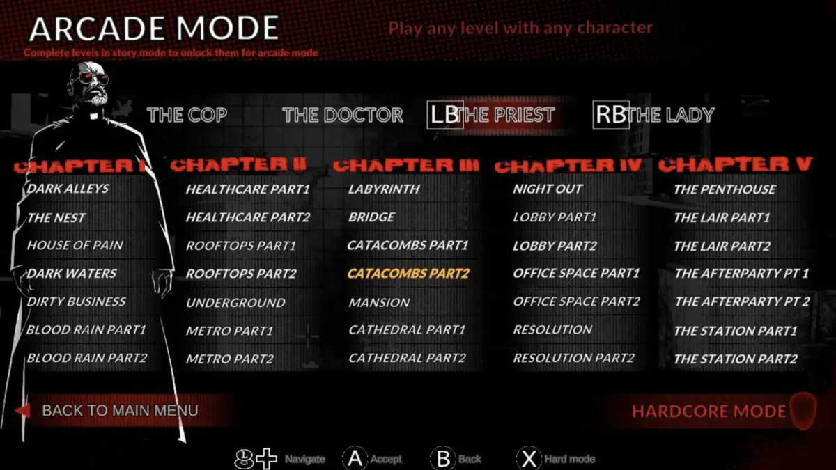 Arcade Mode in Bullet Noir