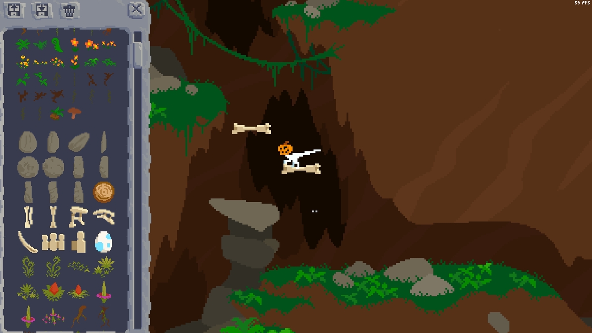 In-game screenshot of player building Items to Reach Higher Levels Dino Run2