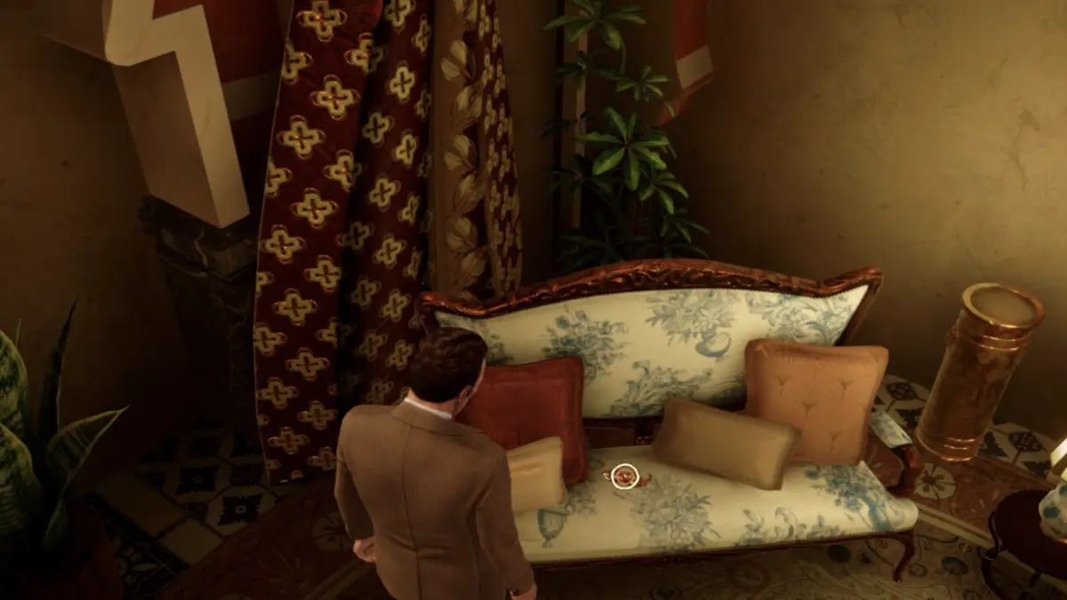 Death on the Nile Golden Mustache Chapter 1 Location White Couch