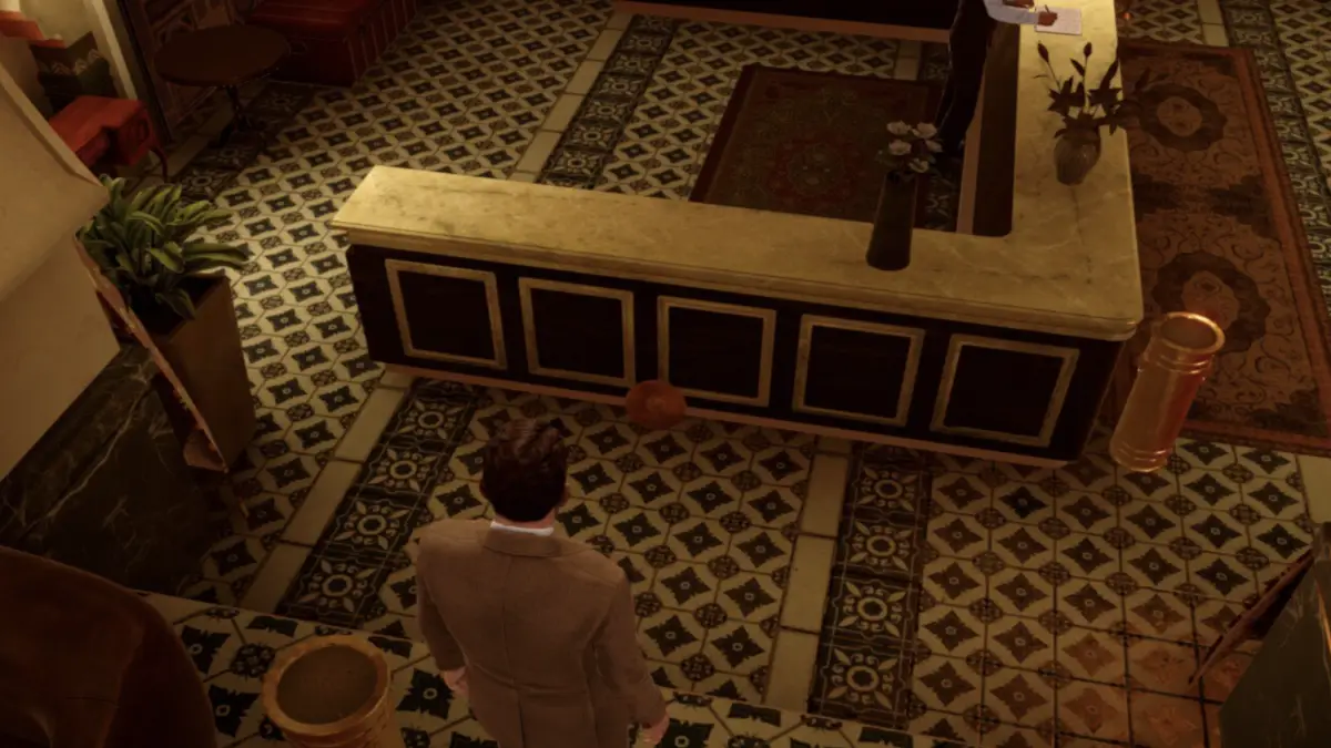 Death on the Nile Golden Vinyl Chapter 1 Location Front Desk