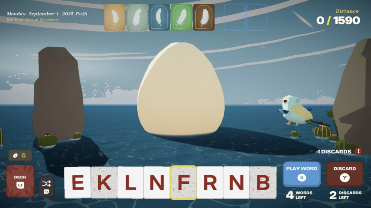 Screenshot of me completing an egg hunt stopover in Birdigo used in Birdigo Review