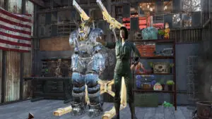 Promotional artwork for the Fallout 76 C.A.M.P. Revamp Combat Release Notes news piece.
