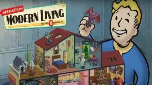 Promotional artwork for Fallout 76 Appalachian Modern Living featured image