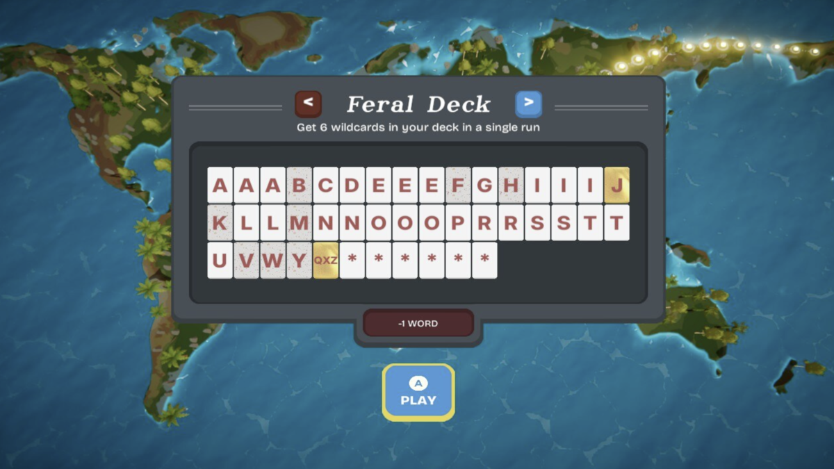 In-game screenshot showing the Feral Deck in Birdigo