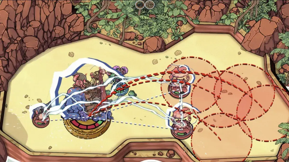 Fighting Another Boss during the Flick Shot Rogues review