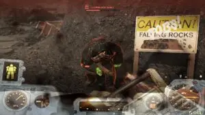 In-game screenshot of a player fighting a mole miner used as featured image for Fallout 76 Mole Miner Locations guide.