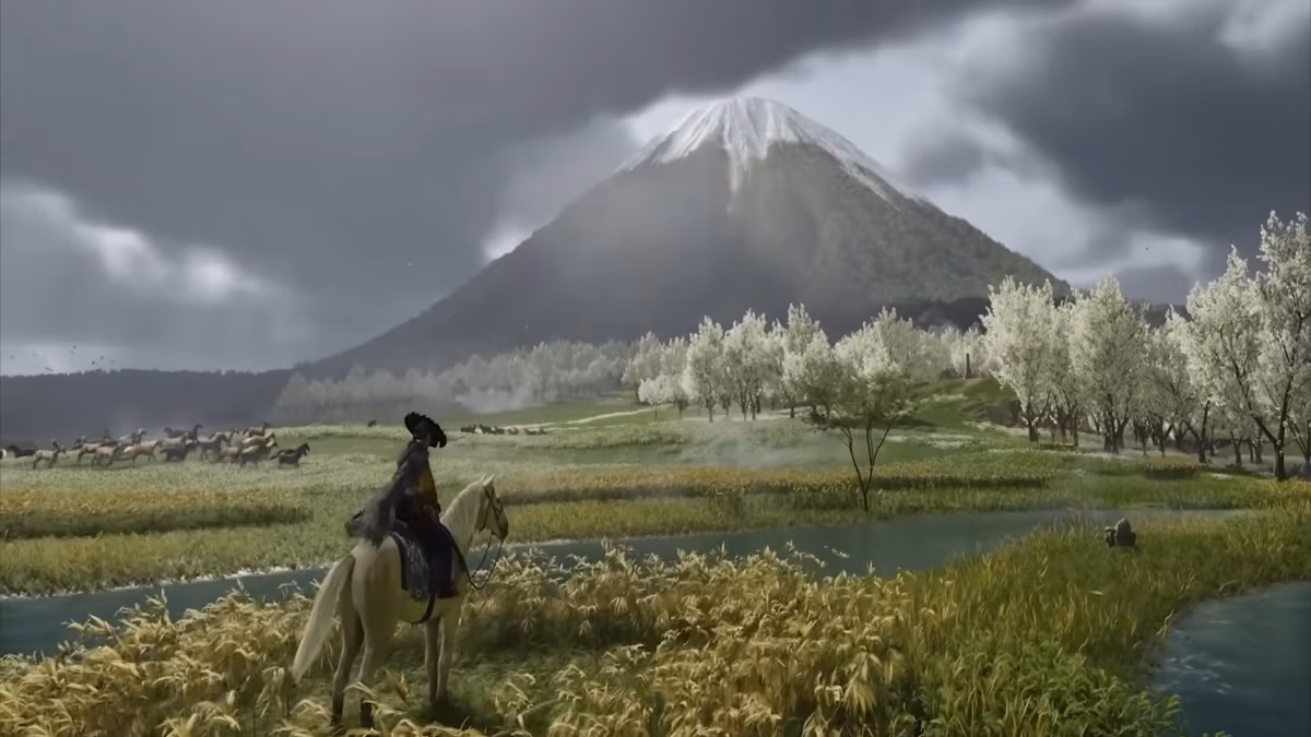 In-game screenshot of Ghost of Yotei used as featured image for October 2025 Game Releases