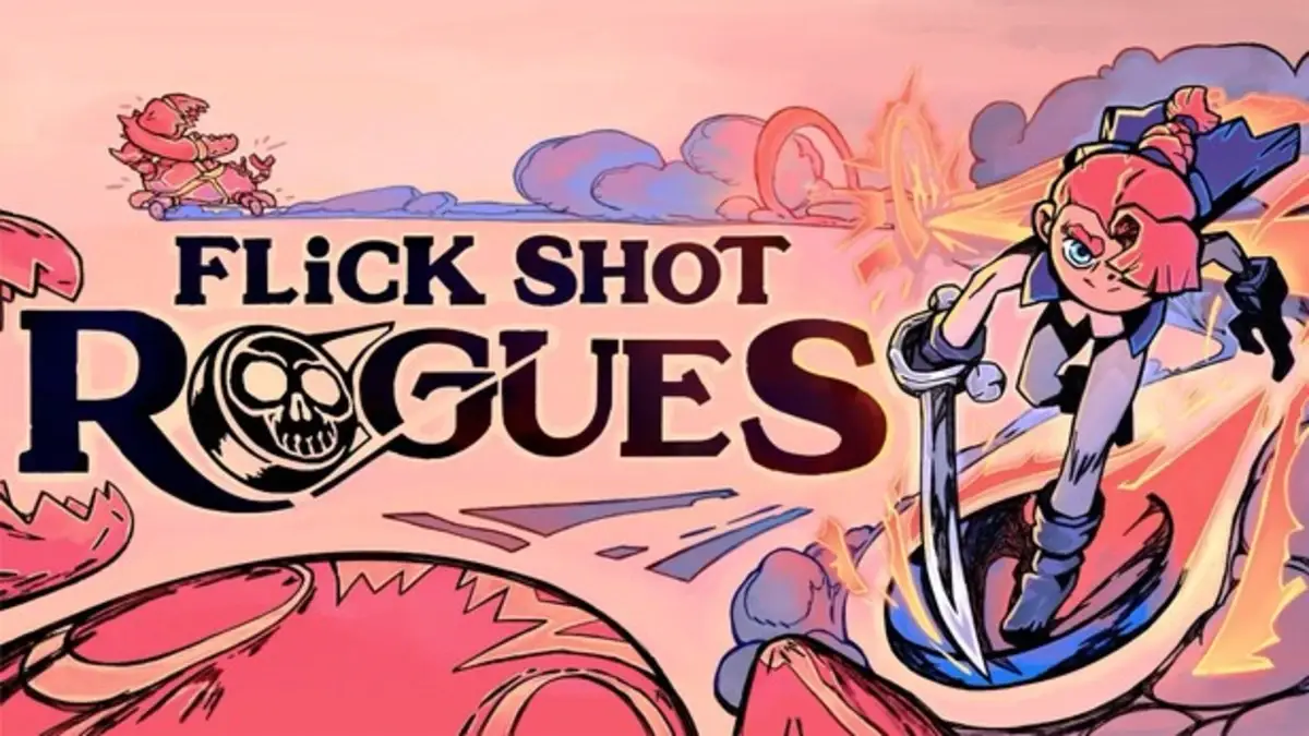 Key art from the Steam Store used as featured image for Flick Shot Rogues review.