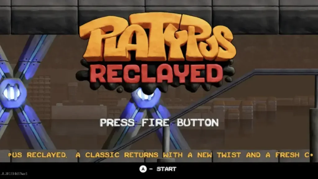 Screenshot of the main menu screen used as h2 for Platypus Reclayed review.