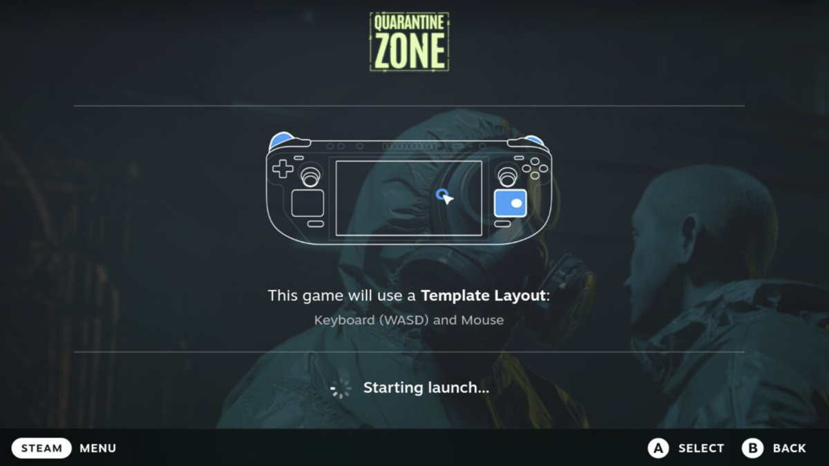 Playing Quarantine Zone on the Steam Deck