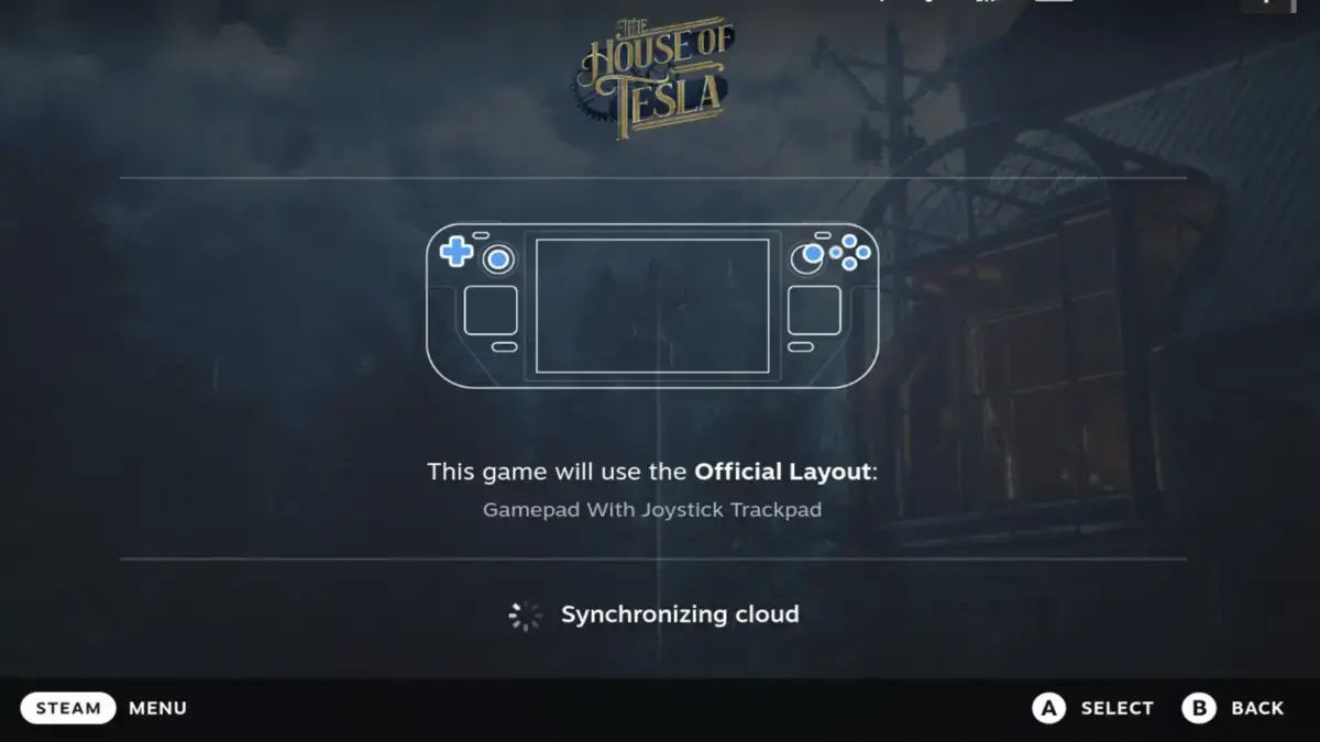 Playing The House of Tesla Review on Steam Deck
