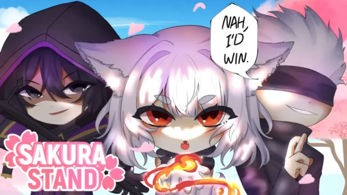 Promotional Artwork from the official Roblox game page used as featured image for Sakura Stand Trello