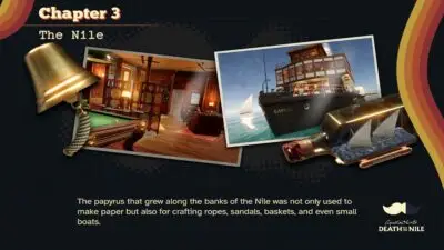 All Chapter 3 Golden Mustaches and Vinyl Locations in Death on the Nile