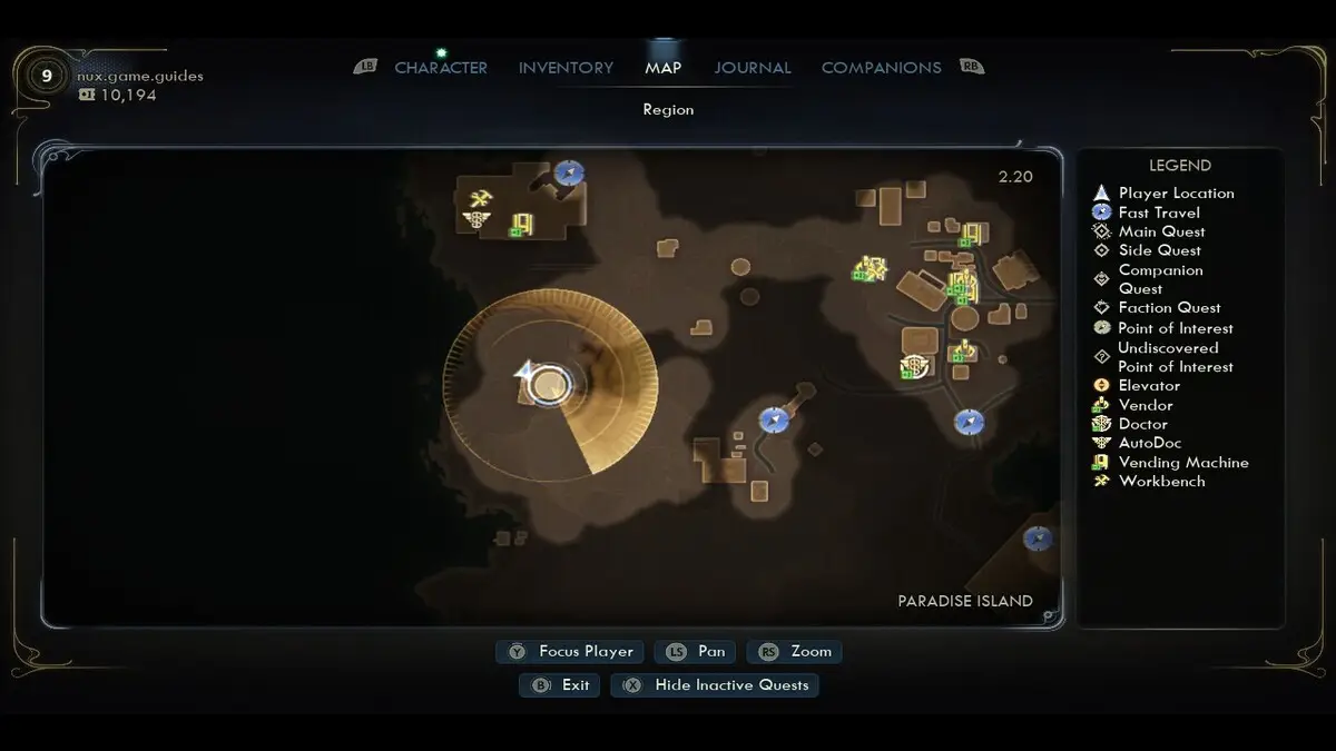 Location of Hover Drones Control Panel The Outer Worlds 2