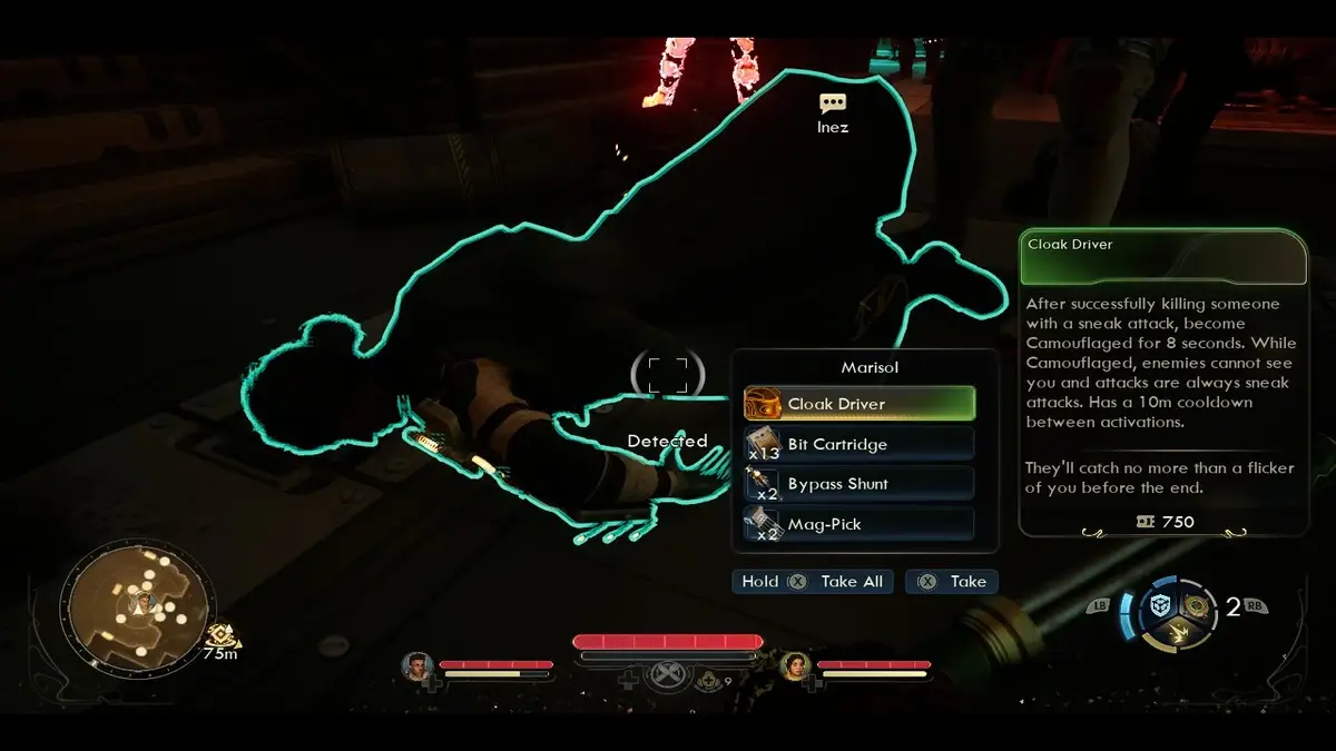 Looting Marisol in The Outer Worlds 2