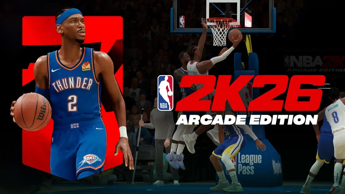 Key art used for NBA 2K26 Arcade Edition news piece.