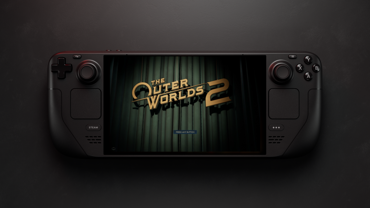 Playing The Outer Worlds 2 on Steam Deck