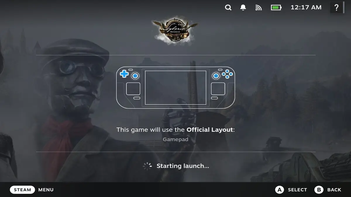 Playing Syberia Remastered on the Steam Deck