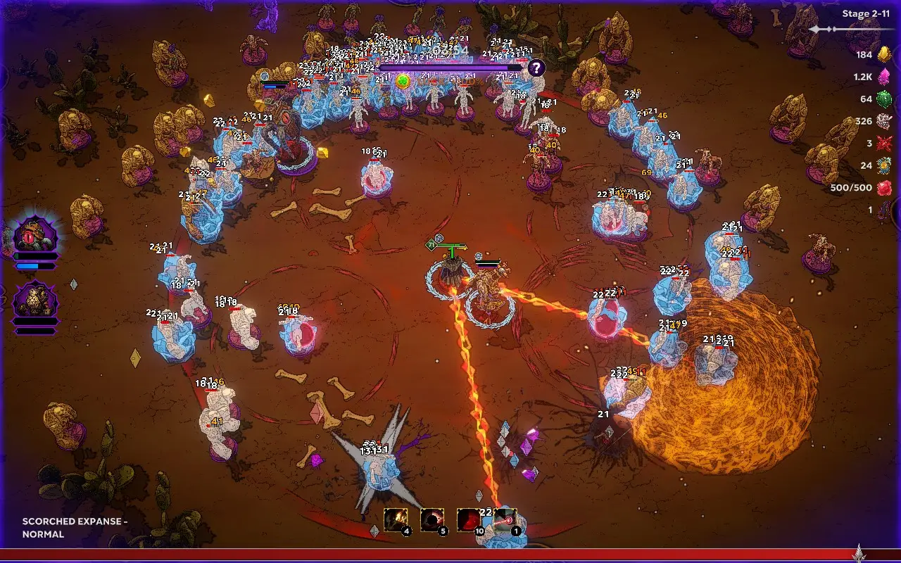 Fighting Hordes with Relics in Night Swarm during my review