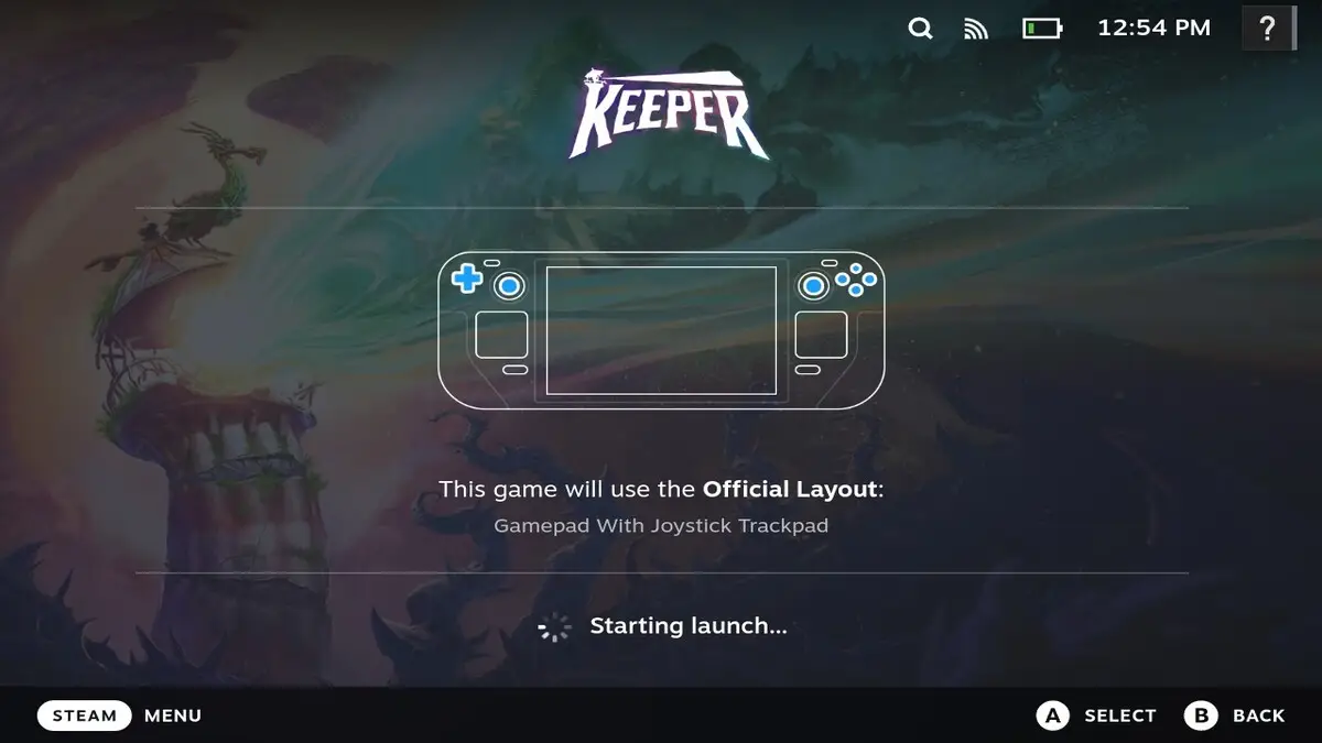 Playing Keeper on the Steam Deck used as the feature image for the Keeper review.