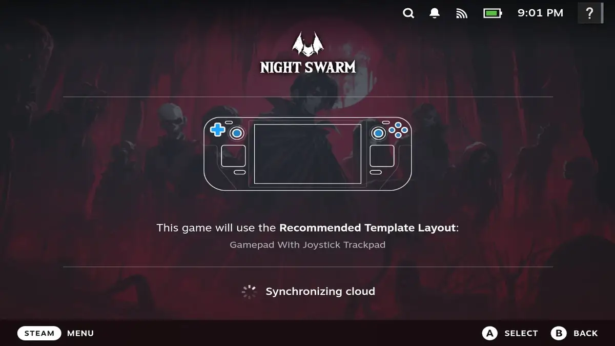 Playing Night Swarm on the Steam Deck for Review