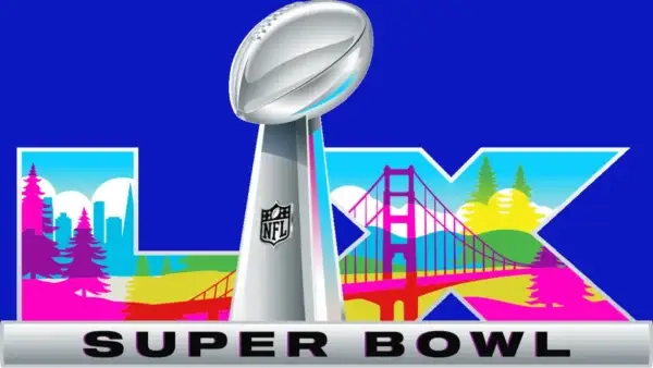 Super Bowl LX logo uses as the featured image for the Can You Watch the Super Bowl on Fox guide.