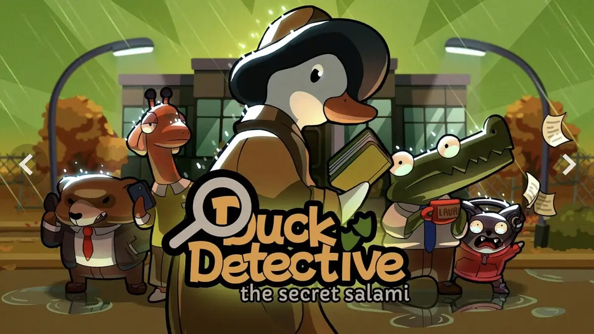 Duck Detective The Secret Salami Key Art used as the featured image for Steam Detective Fest guide.